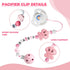 Set 3 SCOM Reborn Baby Doll Accessories - Rainbow Magnetic Pacifiers & Removable Reusable Baby Doll Bottles