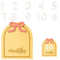 ZHLKHIOP Monthly Milestone Signs, Baby Milestone Signs for 12 Months, Wooden Baby Months