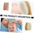 Set Baby Bath Brush Newborn Bathing Brush Wood Comb Kit for Boys and Girls