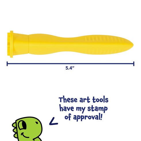 2 Set 4 Ready Learn Triangle Grip Stampers - Patterns - of - Playdough Accessories - Easy-Grip Art Supplies - Paint