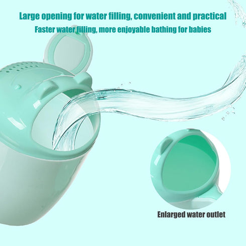 Generic Tiny Tot Bath Rinse Cup - Child Shampoo Pourer, Cartoon Water Bucket for Hair Washing, Gentle Shower Accessory