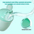 Generic Tiny Tot Bath Rinse Cup - Child Shampoo Pourer, Cartoon Water Bucket for Hair Washing, Gentle Shower Accessory
