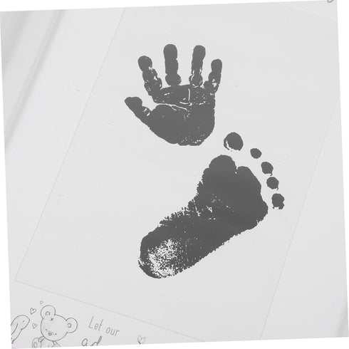Cabilock Newborn Fingerprint Footprint Frame Growth Memory Photo Frame for Desktop Adornment Cardboard Keepsake Kit