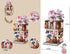 Japanese Street View Kimono Shop Building Kits, 418 PCS Modular House Mini DIY Model Set for Adults