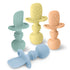 LittleWhispers Baby Silicone Spoons - Self Feeding 6 Months, Infant, Toddler & Kid Friendly Utensils, 4 Pack