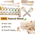 Montessori Wooden Toys for Toddlers 1-3, Baby Musical Instruments Set with Modern Boho Xylophone, Neutral Colors 3+
