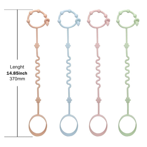 Toy Straps for Baby, RTMOK Silicone Pacifier Clip, Applies to Car Seat, Teether Toy, Stroller Accessories