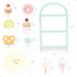 Playset Set 3 4 5 6 UMU Wooden Dessert Pretend Play Kitchen Toy with Stand, Cupcakes, Donuts, Macarons, Candy & More