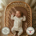 Pack Mini Crib Sheets - Organic Cotton Muslin Fitted Crib Sheet Fitted for and Play - Ultra-Soft and Breathable Crib