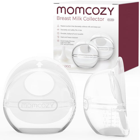 Momcozy Breast Milk Collector, Milk Collectors for Breastfeeding, Reusable Breast Milk Shells,
