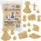 BMC Classic Marx Fall Harvest Crops Playset - 21pc Plastic Corn, Hay & Pumpkin