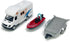 Metanyl 3 4 5 6 7 Motorhome Camper Trailer Towing Speed Boat Model Diecast Toys for Boys Pull Back RV Toy Vehicle