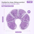 NEWGO Breast Ice Pack, 2 Pack Gel Ice Pack for Surgery, Reusable Hot or Cold Therapy Breast Pad (Purple)