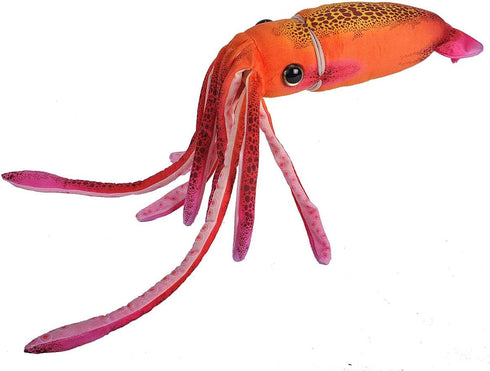 Wild Republic Print Squid Plush, Stuffed Animal, Plush Toy, Gifts for Kids,