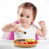 PandaEar 3 Pack Toddler Plates with 3 Spoons, 100% Silicone Divided Suction Plate for Babies, BPA-Free