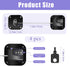 4PCS Fridge Lock Combination, Self-Adhesive Refrigerator Locks for Adults Freezer Door Lock with Password, Proof Refrigerator Door Lock Child Safety Locks for Kitchen (Black) (Square)