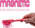 Magnetic Bingo Chips and Wand Set – 100 Clear Transparent Plastic Counting Chips for Bingo, Pokeno, Lotteria & Games -