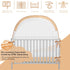 L RUNNZER Crib Tent, Portable Crib Tent to Keep Baby from Climbing Out, See-Through & Breathable Mesh Crib Net