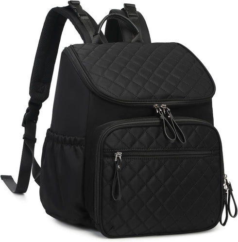 LORADI Lightweight Diaper Bag Backpack with Stroller Clips, Insulated Pockets, Baby Shower