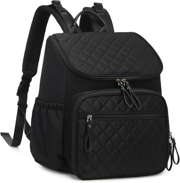 LORADI Lightweight Diaper Bag Backpack with Stroller Clips, Insulated Pockets, Baby Shower