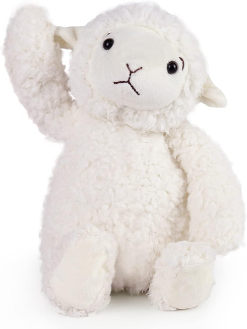 LotFancy Lamb Stuffed Animal, 12" Cuddly Fluffy Plush for Baby, Nursery, Easter Decoration