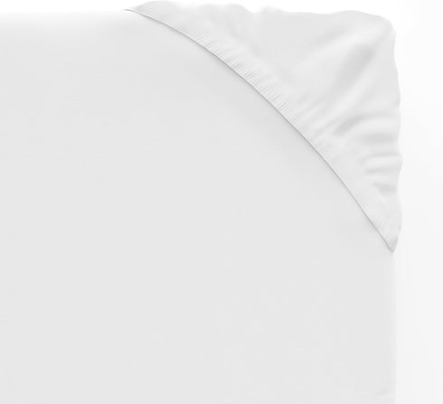 100% 28 52 Inches, Amazon Basics Cotton Jersey Knit Fitted Crib Sheet for Boys and Girls, fits Standard Crib