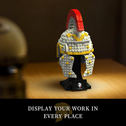 Set, (596PCS) Givenni Roman Centurion Helmet Building Build and Display, Collectible Roma Home Dcor, Gift Idea