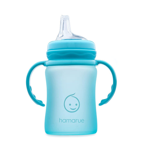 3-in-1 1-3 5 oz) Glass Sippy Cups for Toddlers | Silicone Coated Baby Sippy Cup | Non-Toxic Transition Sippy Cup