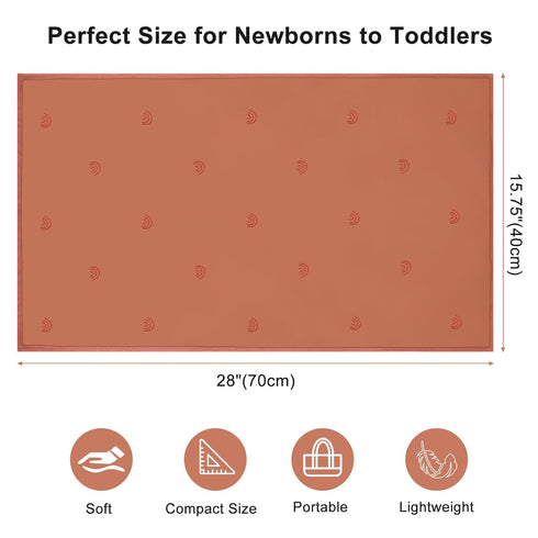 Portable Changing Pad Travel - Waterproof Compact Diaper Changing Mat - Lightweight & Foldable Changing Station