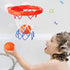 2 Pack Fun Basketball Hoop with Heavy Duty Suction Cups, Bathtub Shooting Game Toy Set with 6 Balls for Kids