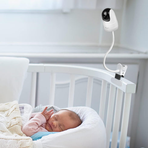 Baby Monitor Crib Mount for IFamily Baby Monitor SM650 SM651, Flexible Gooseneck Baby Monitor Mount Compatible with Kidsneed Baby Monitor SM935C SM935A HUBOOK SM652, Baby Monitor Accessories