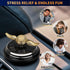 Car Solar Energy Fidget Spinner Toy for Kids & Adults, Sunshine Powered Spinning Top for Stress Relief & Decor