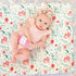 FIGEPO 4 Pack Pack Set Pack Baby Girl N Play Mini Crib Sheets Soft Fitted Floral Theme Baby Girl Mattress Covers