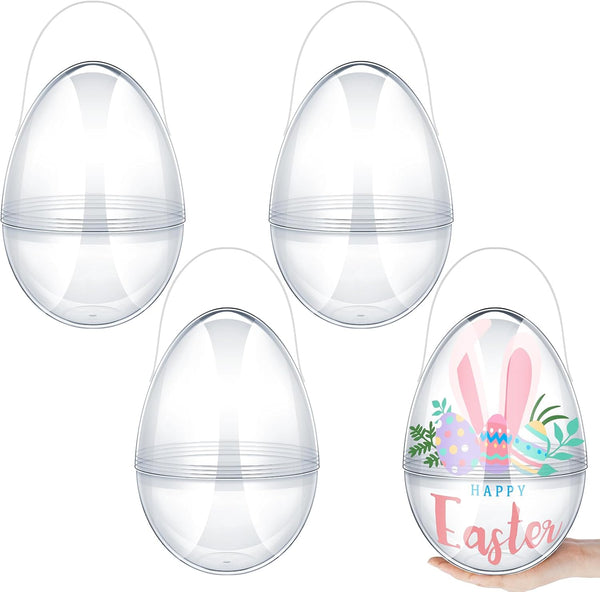 Funtery 8 Pcs Jumbo Easter Eggs 10 Inch Plastic Giant Easter Eggs