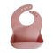 mushie Silicone Baby Bib, Adjustable Fit Waterproof Bibs (Powder Pink Confetti)