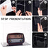 FINGERINSPIRE Clear Plastic Minifigure Display Cases 10.2x6.3x8inch with Black Base for Models, Dolls, and Collections