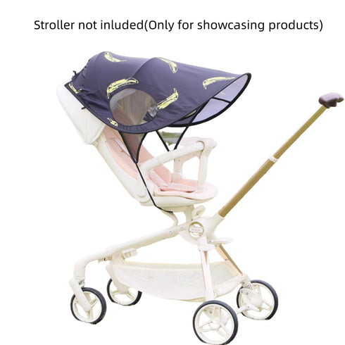 Universal Baby Stroller Sun Shade Cover, UV Protection, Adjustable Angle, Waterproof Cloth Canopy Cover