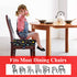 Dining Chair Heightening Cushion, Portable Adjustable Highchair Booster for Baby Toddler Kids, Washable Seat Pad (Black