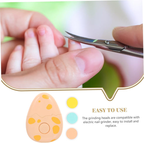 Trimmer Electric Nail Safe Nail Care Polisher Grinding Heads for Delicate Fingernails and Toenails Comfortable to Hold