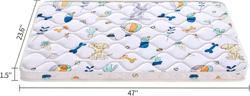 47x 23.6 inches- Baby Bassinet Mattress Firm Support and Comfort Premium Foam,Noiseless and Odorless,Hypoallergenic