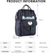 SONARIN Backpack,Travel Mommy Stylish Large Capacity Diaper Bag Nappy Changing Bag Bag with Changing Mat & Stroller
