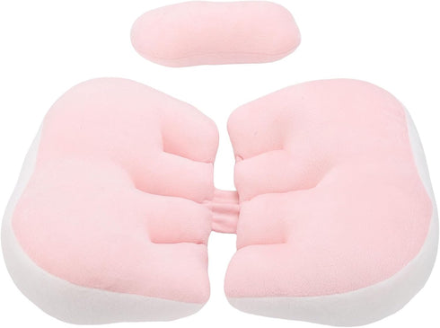 NOENNULL W Shaped Pillow for Women Cotton Adjustable Belly Support Maternity Wedge Pillow