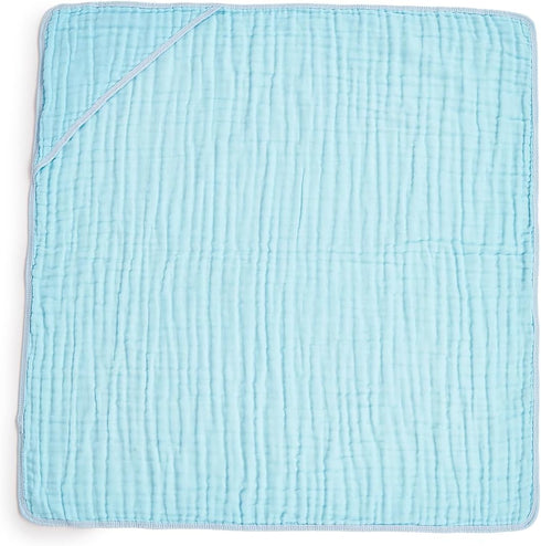 6 Pack 32x32 Inches, 6-Layer 100% Set (6 Muslin Hooded Baby Towels - Premium Cotton Extra Soft Absorbent Bath Towels