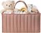 Gucilulu Baby Diaper Caddy Organizer-Large Nursery Storage Basket for Changing Table and Car