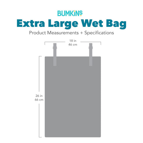 Packing, Bumkins Waterproof Hanging Wet Bag Large for Baby, Laundry, Dirty Clothes, Travel, Swim Suit, Cloth Diapers