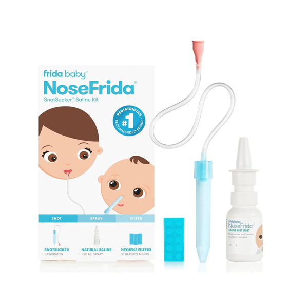 Frida Baby Saline Kit, Cold & Flu 12 pc Set Includes NoseFrida
