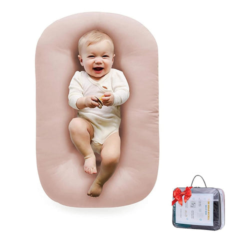Baby Lounger for Newborn 0-24 Months, Soft Portable Infant Nest & Play