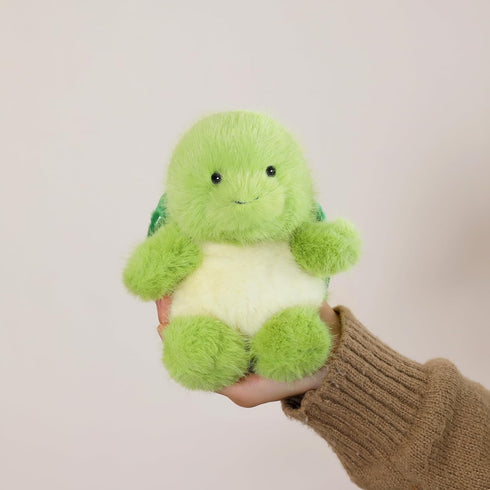 PEACH CAT Turtle Stuffed Animal Cute Plushies Small Plush Toys Gifts for Kids Green