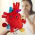 GIANTmicrobes Deluxe 15" Heart Plush with Blood Cells - Anatomical Heart Gifts for Cardiologists