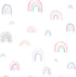 100% Lambs & Ivy Watercolor Pastel Rainbow Cotton Baby Fitted Crib Sheet